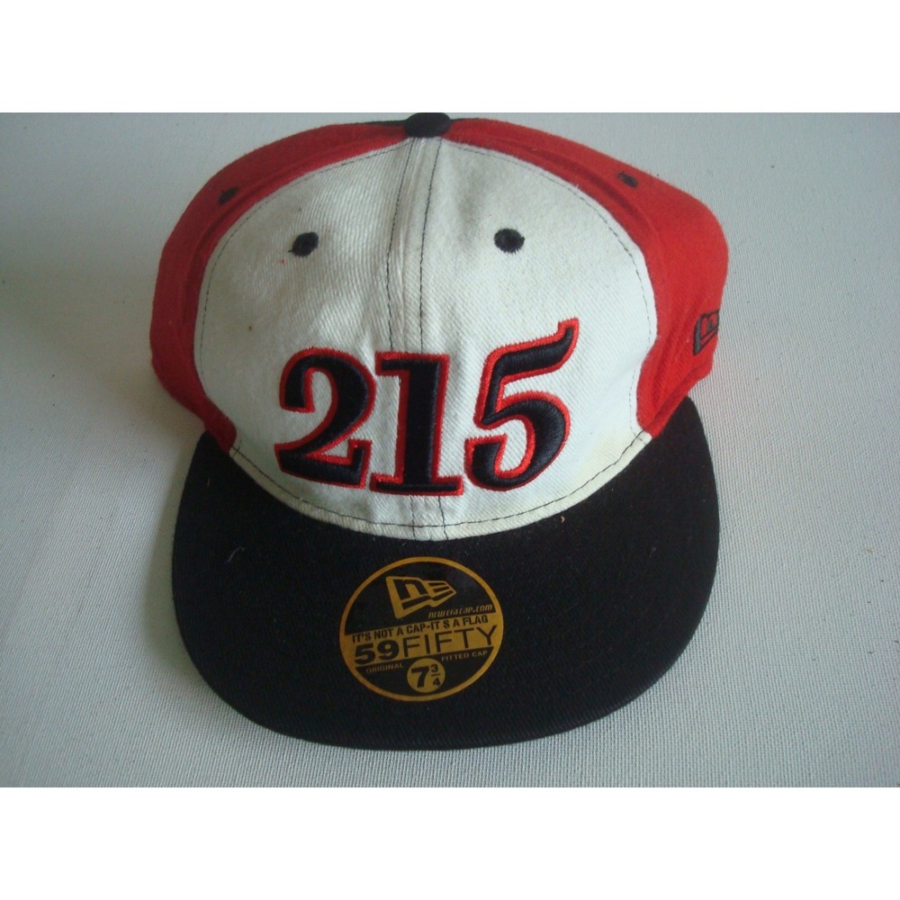 76ERS 215‎ AREA CODE NEW ERA    SCRIPT    90S  CAP HAT 90S VINTAGE M2